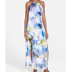 Leith watercolor maxi dress